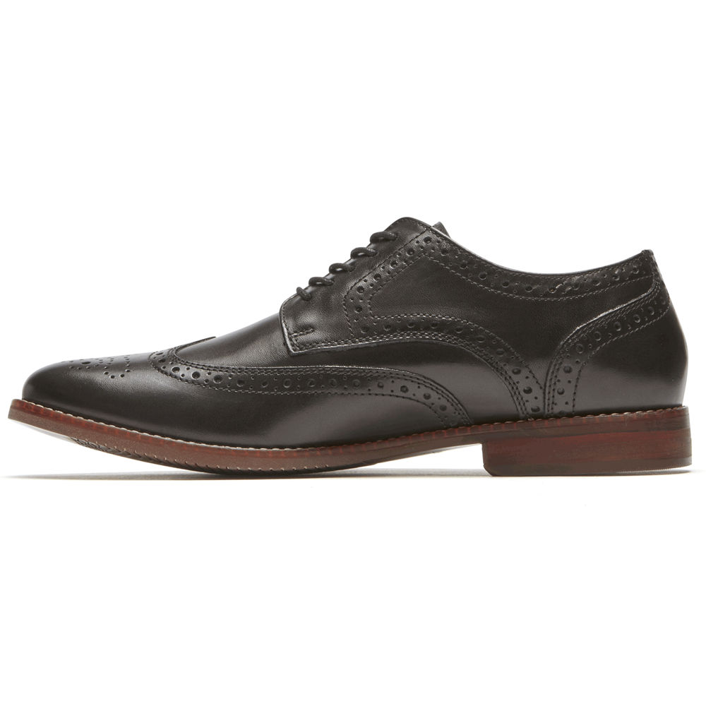 Rockport Mens Style Purpose Wingtip - Lace Up Black - FOQ620985